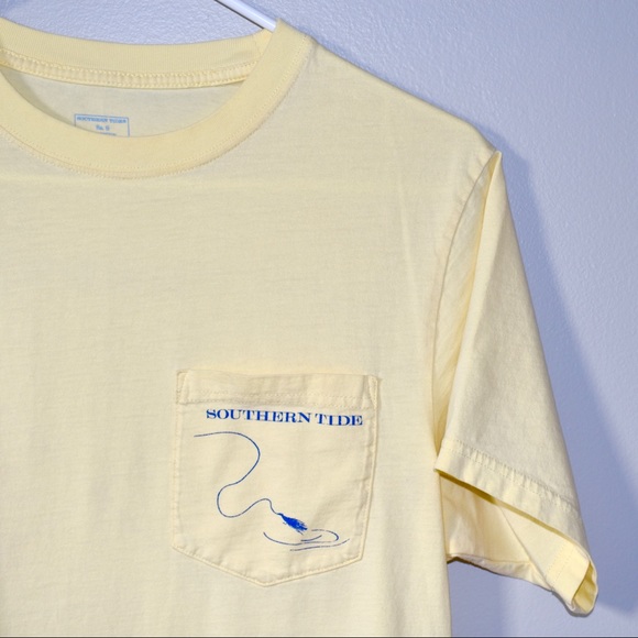(SOLD) Southern Tide Light Yellow Tshirt - S - Picture 3 of 7